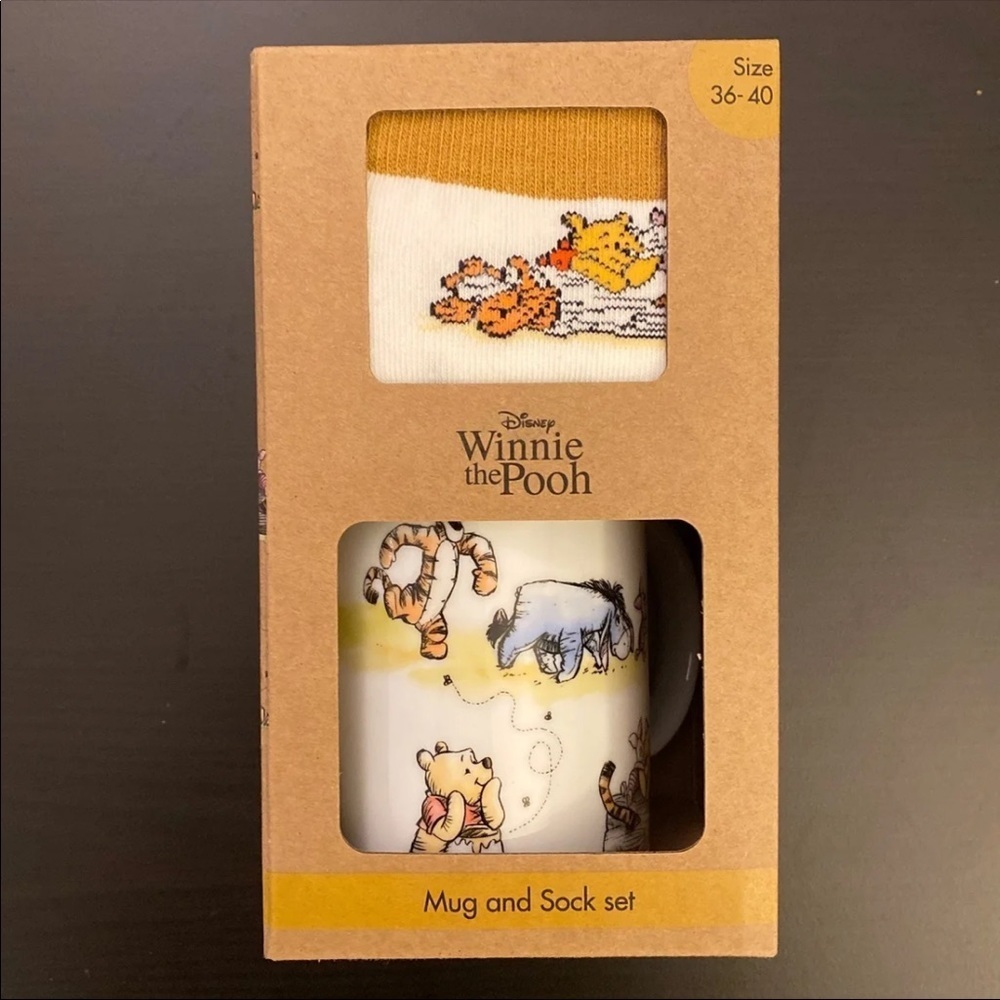 NWT Disney Winnie the Pooh Mug & Sock